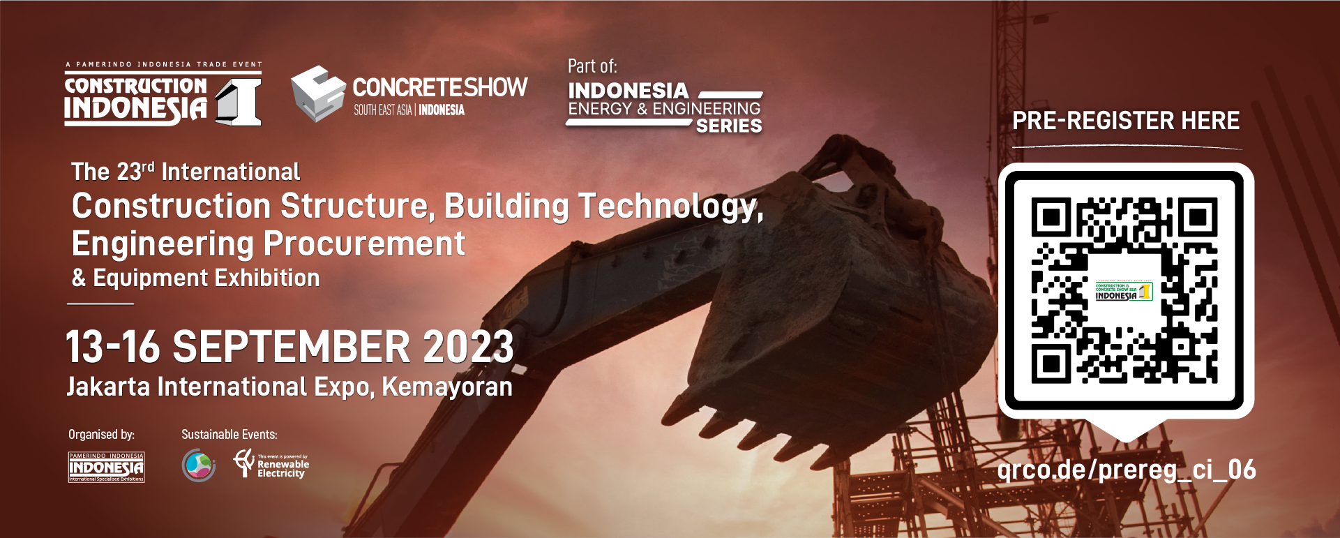 CONSTRUCTION INDONESIA & CONCRETE SHOW INDO 2023 (EVENT LISTING)